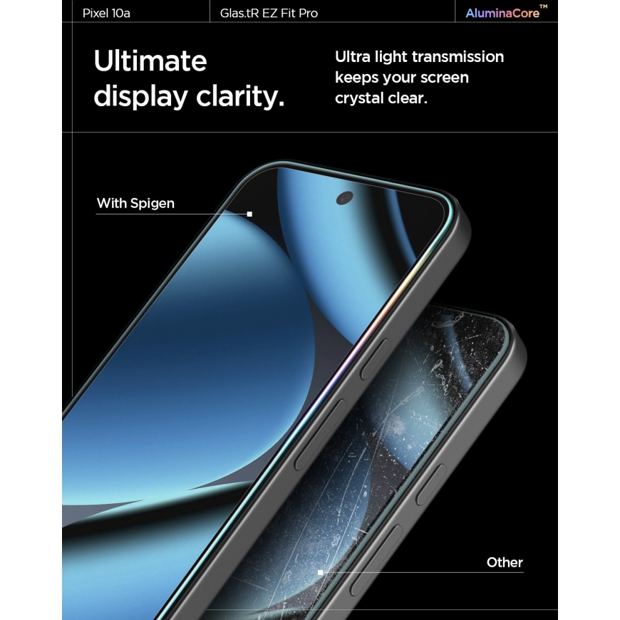 Spigen GLAS.tR EZ Fit Pro Kirkas näytönsuoja Google 2 kpl – 5