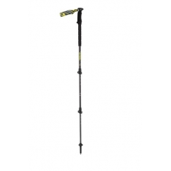 Gabel Carbon Force FLK Teleskopiskās nūjas slēpošanas alpīnismam un trekingam, 66-142cm, Melnas