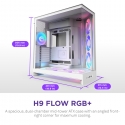 NZXT H9 Flow RGB+ Midi Tower Balts NZXT H9 Flow RGB+ Midi Tower Balts