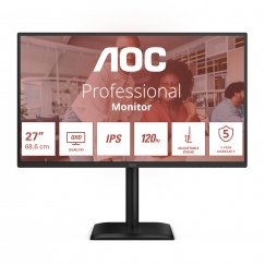 AOC E4 Q27E4U monitori 68,6 cm (27") 2560 x 1440 pikseļi Quad HD LED Melns