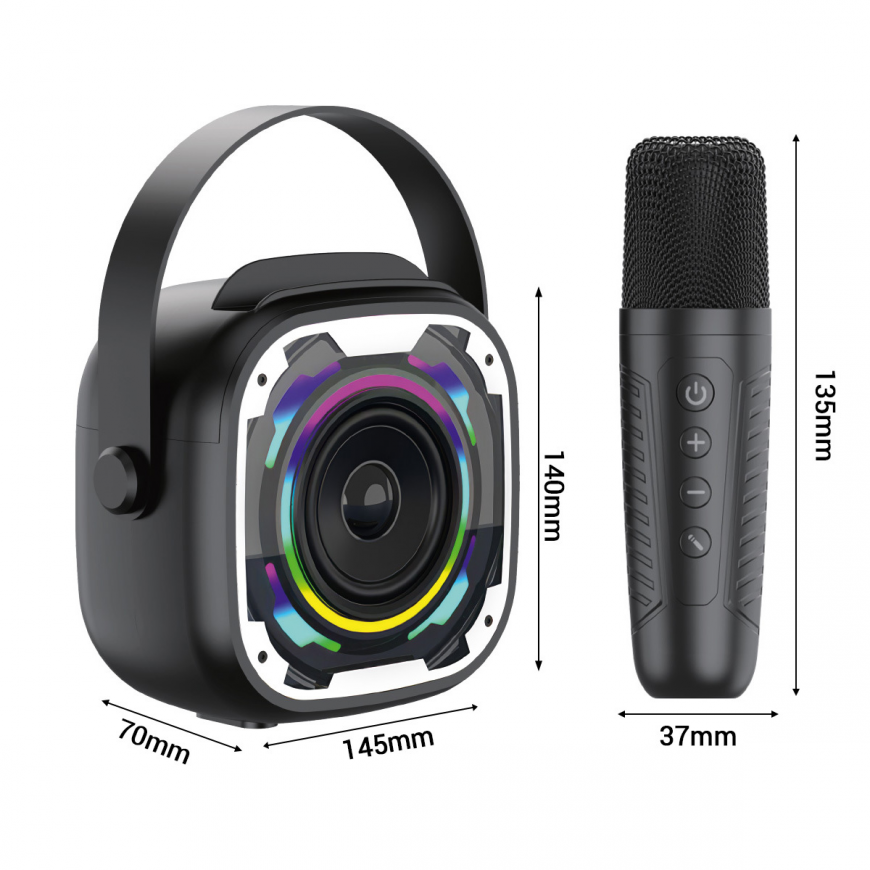 Blavec Portable Bluetooth Speaker WS-08 Karaoke Idol - 8W with 2 – 5