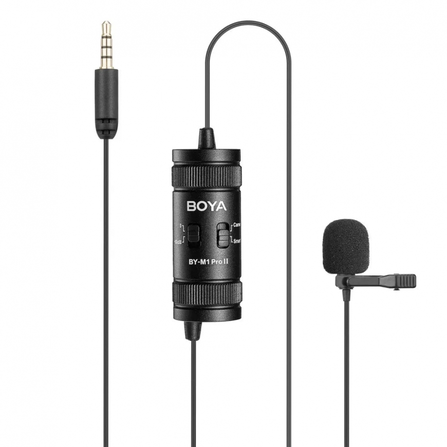 BOYA BY-M1 PRO II микрофон Черный Лавальерный/петличный микрофон