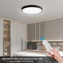 Immax NEO LITE SEMPLICI Smart Ceiling Light Black 50cm 48W 3468 lm Tuya WiFi BEACON
