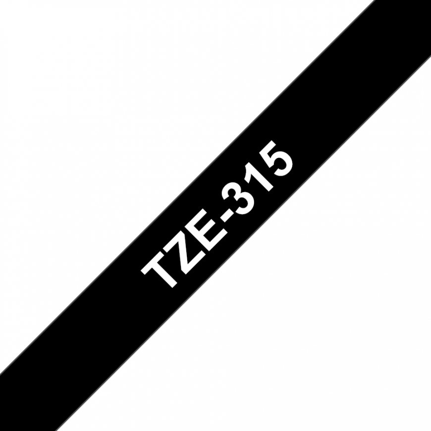 Brother TZE315 marķēšanas lenta Balts uz