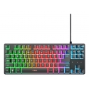Trust GXT 833 Thado TKL tastatūra Speļu USB QWERTY Amerikāņu angļu valoda Melns Trust GXT 833 Thado TKL tastatūra Speļu USB QWERTY Amerikāņu angļu valoda Melns