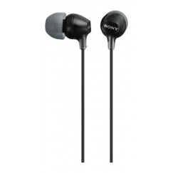 Sony MDR-EX15LP Austiņas Vadu Ausīs Mūzika Melns
