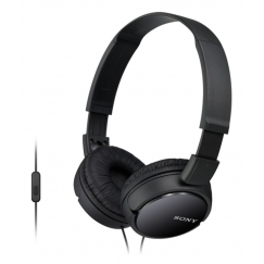 Sony MDR-ZX110AP Austiņas Vadu Zvani / mūzika Melns