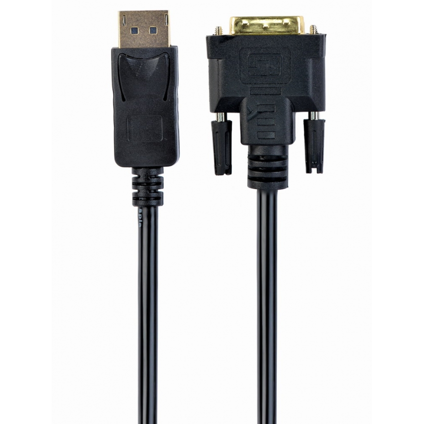 Gembird CC-DPM-DVIM-3M vaizdo kabelio adapteris DisplayPort DVI Juoda