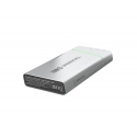 Green Cell PBPLGC20P power bank Lithium-Ion (Li-Ion) 20800 mAh Aluminium, Black, Green, Light grey, 