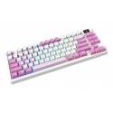 MSI FORGE GK600 TKL WIRELESS VIOLET клавиатура Игровой USB + Bluetooth QWERTY Испанский Розовый, Фио