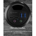 ICY BOX IB-HUB1403B socket-outlet Anthracite
