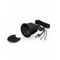 ICY BOX IB-HUB1403B socket-outlet Anthracite