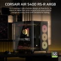 Corsair AIR 5400 RS-R ARGB Midi Tower Черный Corsair AIR 5400 RS-R ARGB Midi Tower Черный