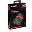 Emtec X200 512 GB USB Type-C 3.2 Gen 1 (3.1 Gen 1) Черный, Красный Emtec X200 512 GB USB Type-C 3.2 Gen 1 (3.1 Gen 1) Черный, Красный