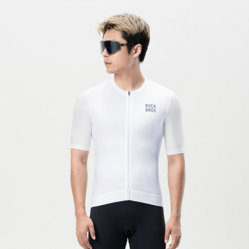 Rockbros 15200025 Short Sleeve Cycling Jersey Size L - White – 2