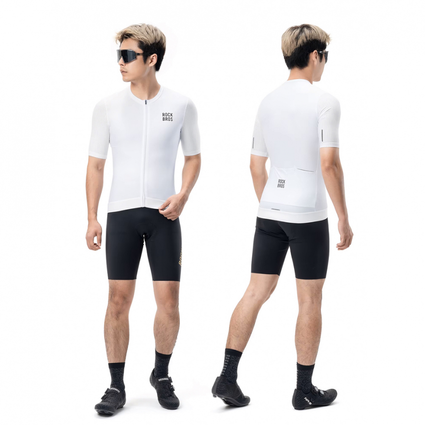 Rockbros 15200025 Short Sleeve Cycling Jersey Size L - White – 3