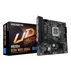 GIGABYTE H610M D3H WIFI DDR4 mātes plate Intel H610 LGA 1700 mikro ATX