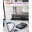ICY BOX IB-DK4071M-CU31 USB 3.2 Gen 2 (3.1 Gen 1) Type-C Juoda