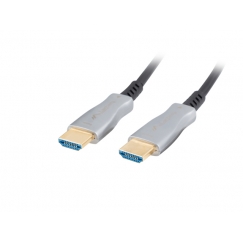 Lanberg CA-HDMI-20FB-0100-BK HDMI кабель 10 m HDMI Тип A (Стандарт) Черный, Серебристый