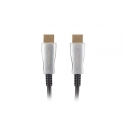 Lanberg CA-HDMI-20FB-0100-BK HDMI kabelis 10 m HDMI Type A (Standard) Melns, Sudrabs Lanberg CA-HDMI-20FB-0100-BK HDMI kabelis 10 m HDMI Type A (Standard) Melns, Sudrabs