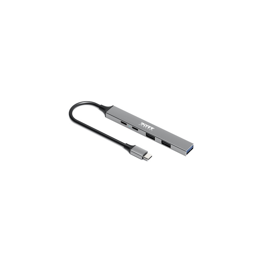 Port Designs 900163 keskitin USB Type-C 5000 Mbit/s Hopea – 2