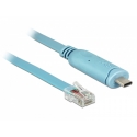 DeLOCK 63914 serijinis kabelis Mėlyna 3 m C tipo USB RJ45