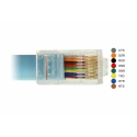 DeLOCK 63914 seriālais kabelis Zils 3 m USB Veids-C RJ45