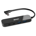 Lindy 43334 keskitin USB 3.2 Gen 2 (3.1 Gen 2) Type-C 10000 Mbit/s Musta Lindy 43334 keskitin USB 3.2 Gen 2 (3.1 Gen 2) Type-C 10000 Mbit/s Musta