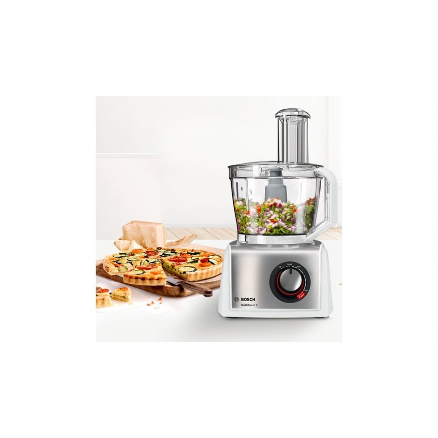 Bosch MC812S820 food processor 1250 W 3.9 L Stainless steel, White – 3
