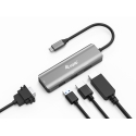 Equip 133485 USB-graafikaadapter 3840 x 2160 pikslit Must, Hõbe Equip 133485 USB-graafikaadapter 3840 x 2160 pikslit Must, Hõbe