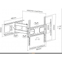 Equip 650315 telerikinnitus 139,7 cm (55") Must