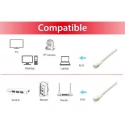 Equip 605618 tinklo kabelis Balta 15 m Cat6a S/FTP (S-STP) Equip 605618 tinklo kabelis Balta 15 m Cat6a S/FTP (S-STP)