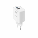 Swissten Edge GaN Travel Charger GaN USB-C PD 20W + USB-A 18W QC Swissten Edge GaN Travel Charger GaN USB-C PD 20W + USB-A 18W QC