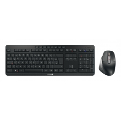 CHERRY Stream desktop ultimate tastatūra Pele iekļauta Mājas/Biroja USB + RF Wireless + Bluetooth QWERTZ Vācu Melns