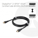 CLUB3D DisplayPort™ 2.1 DP54™ VESA® Certified Cable 8K120Hz 3m/ 9.84ft CLUB3D DisplayPort™ 2.1 DP54™ VESA® Certified Cable 8K120Hz 3m/ 9.84ft