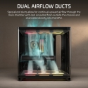 Corsair AIR 5400 LX-R RGB iCUE LINK Midi Tower Melns Corsair AIR 5400 LX-R RGB iCUE LINK Midi Tower Melns