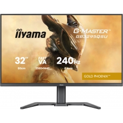 iiyama G-MASTER GB3295QSU-B1 computer monitor 80 cm (31.5") 2560 x 1440 pixels Quad HD LED Black
