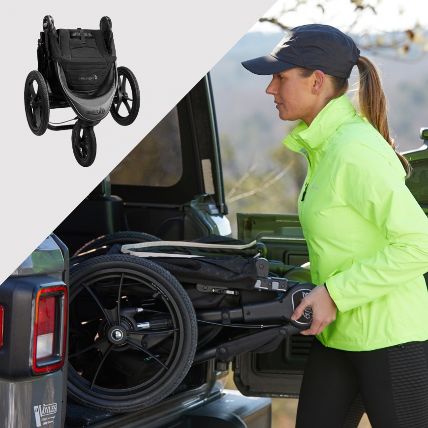Baby Jogger summit X3 Lapsekäru jooksmiseks 1 iste(med) Must – 2