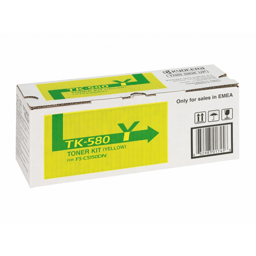 KYOCERA TK-580Y värikasetti 1 kpl Alkuperäinen Keltainen – 2