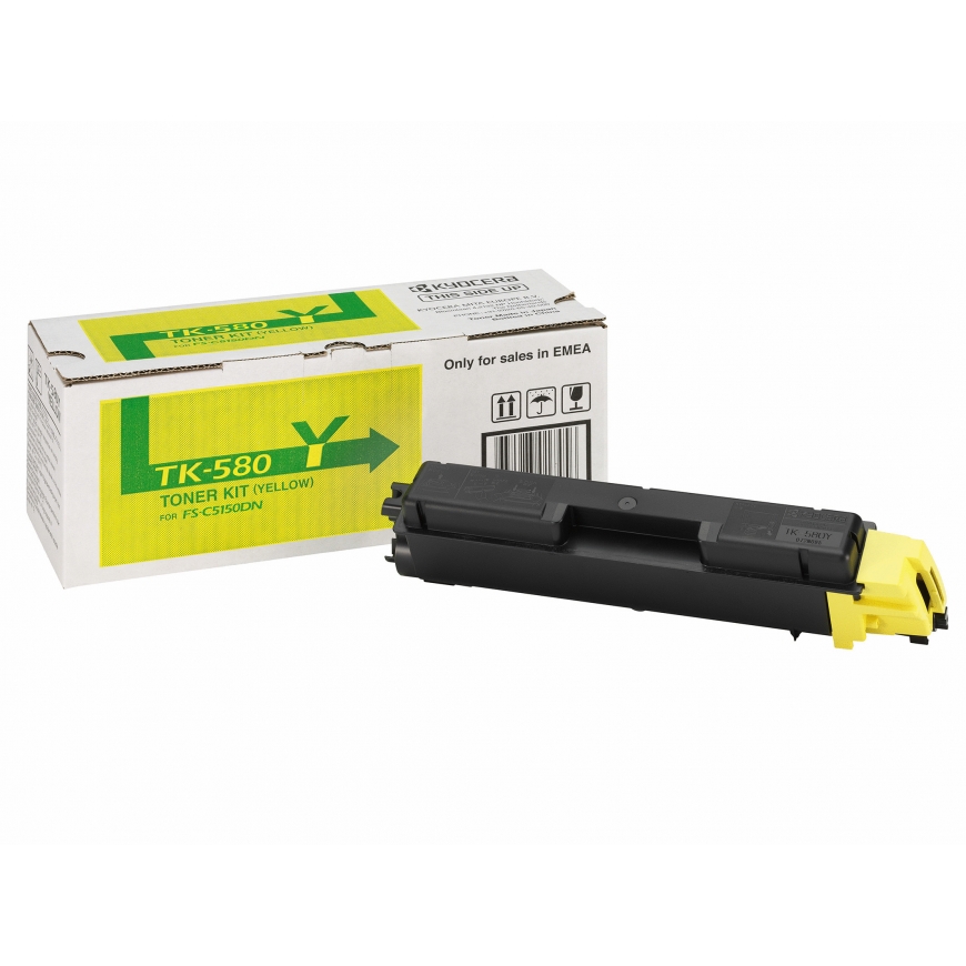 KYOCERA TK-580Y toonerikassett 1 tk Originaal Kollane – 3