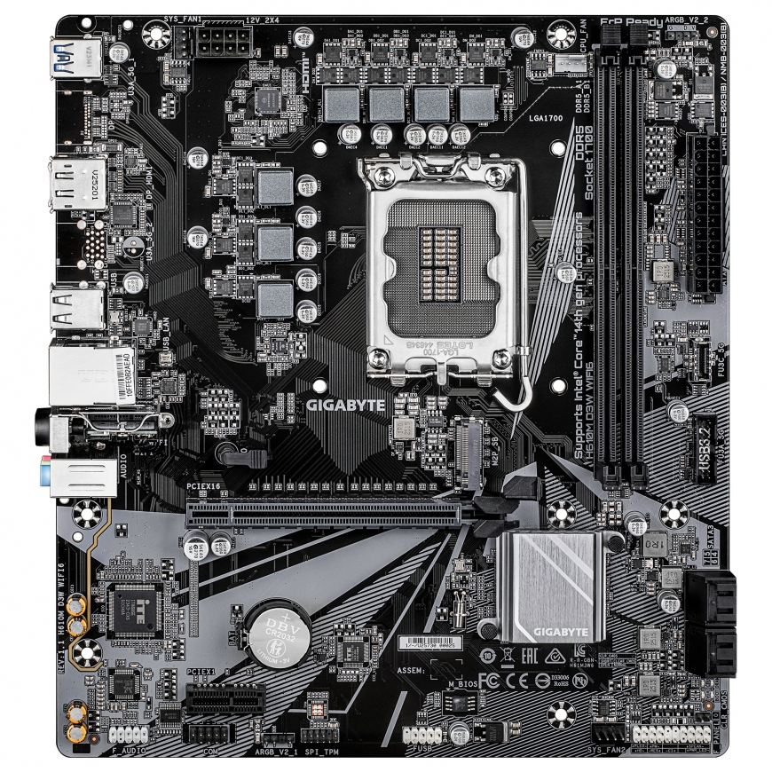 GIGABYTE H610M D3W WIFI6 Intel H610 LGA 1700 Микро ATX – 2