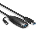 Lindy 43156 USB kabelis USB 3.2 Gen 1 (3.1 Gen 1) 10 m USB A Juoda Lindy 43156 USB kabelis USB 3.2 Gen 1 (3.1 Gen 1) 10 m USB A Juoda