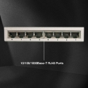 Lindy 25045 verkkokytkin Hallittu Gigabit Ethernet (10/100/1000) Power over Ethernet -tuki Hopea Lindy 25045 verkkokytkin Hallittu Gigabit Ethernet (10/100/1000) Power over Ethernet -tuki Hopea