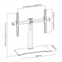 Equip 650601 TV-kiinnike 139,7 cm (55") Musta Equip 650601 TV-kiinnike 139,7 cm (55") Musta