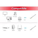 Equip 645617 tīkla kabelis Balts 0,5 m Cat6a S/FTP (S-STP) Equip 645617 tīkla kabelis Balts 0,5 m Cat6a S/FTP (S-STP)