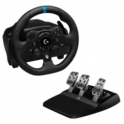 Logitech G G923 Черный USB 2.0 Рулевое колесо+педали Аналоговый/цифровой ПК, Xbox One, Xbox Series S