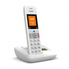 Gigaset E390A Digitaalse juhtmeta tehnoloogia (DECT) telefon Helistaja ID Valge