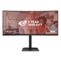 AOC E4 CU34E4CV монитор для ПК 86,4 cm (34") 3440 x 1440 пикселей UltraWide Quad HD ЖК Черный AOC E4 CU34E4CV монитор для ПК 86,4 cm (34") 3440 x 1440 пикселей UltraWide Quad HD ЖК Черный