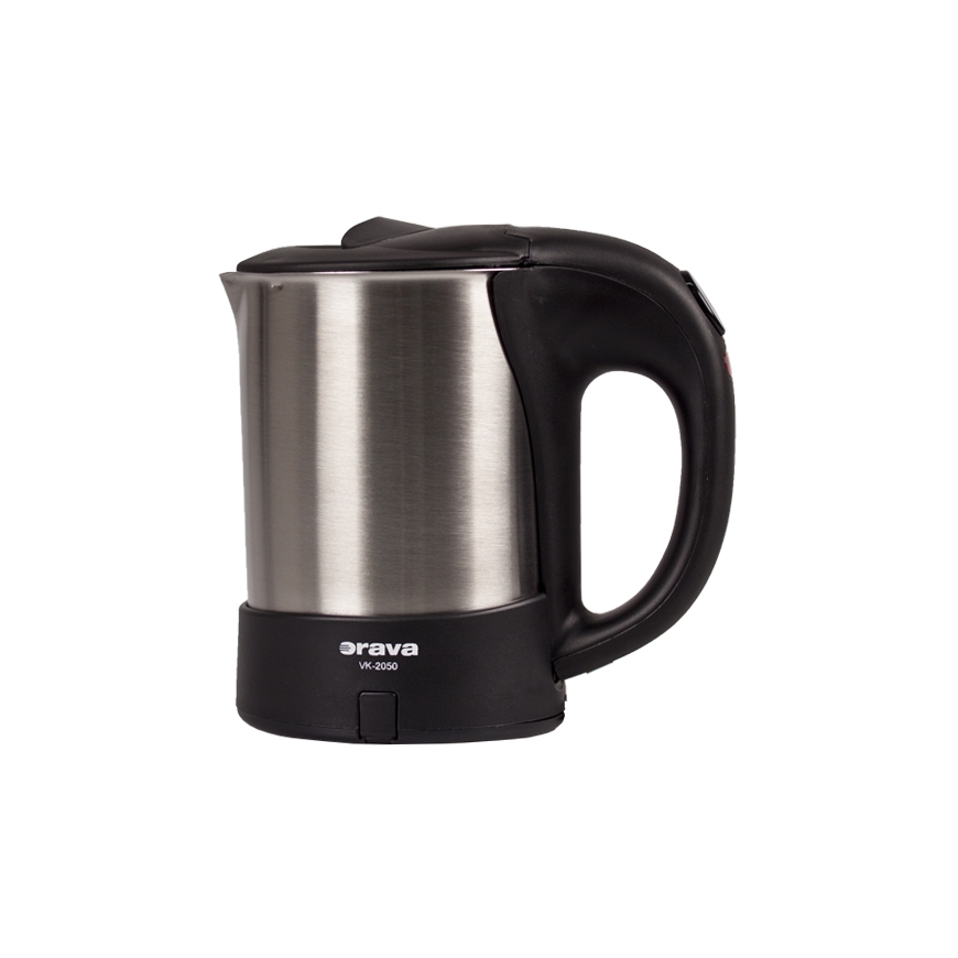 Orava VK-2050 elektrinis virdulys 0,5 L 1000 W Juoda, Nerūdijančiojo plieno – 2