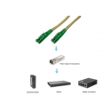 Equip E2000/APC to E2000/APC Fiber Cable, SM, Duplex, 0.5m Equip E2000/APC to E2000/APC Fiber Cable, SM, Duplex, 0.5m